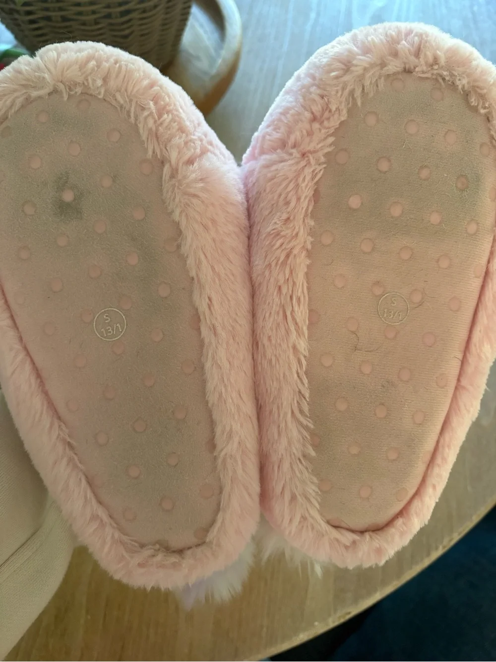 Target Pink Unicorn Plush Kids Slippers with Gold Horn